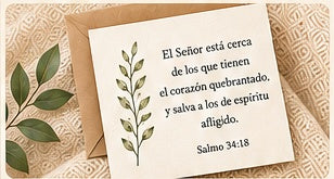 Mailed prayer postcard